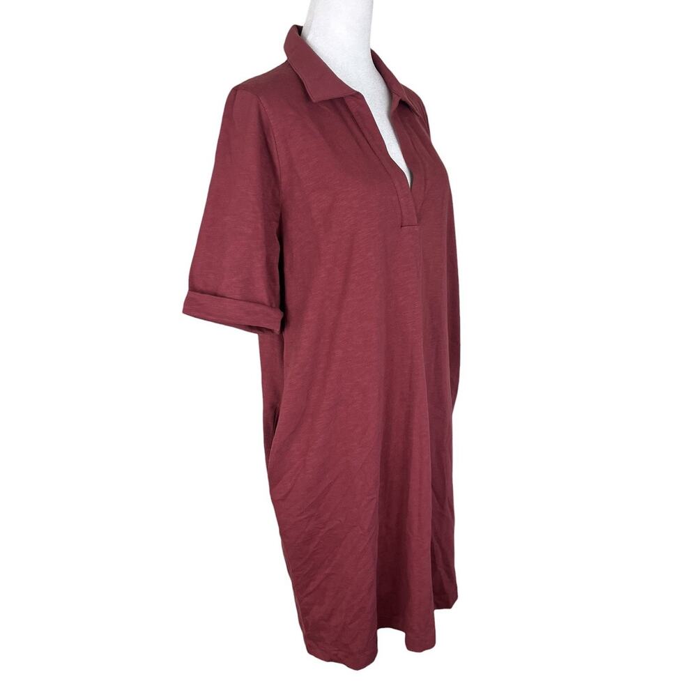 Boden Tilda Jersey T-Shirt Dress Rich Chestnut Coastal Minimalist Size 12R NWT - Picture 4 of 9